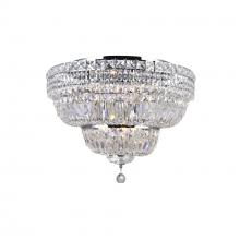 CWI LIGHTING 8003C24C - Stefania 9 Light Bowl Flush Mount With Chrome Finish