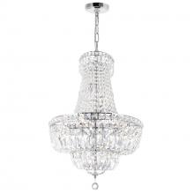 CWI LIGHTING 8003P30C - Stefania 17 Light Down Chandelier With Chrome Finish