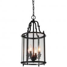 CWI LIGHTING 9809P11-4-109 - Desire 4 Light Drum Shade Mini Pendant With Oil Rubbed Bronze Finish