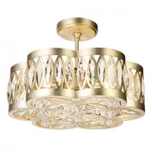 CWI LIGHTING 9906P16-6-208 - Nova 6 Light Chandelier With Champagne Finish