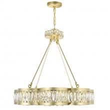 CWI LIGHTING 9906P31-8-208 - Nova 8 Light Chandelier With Champagne Finish