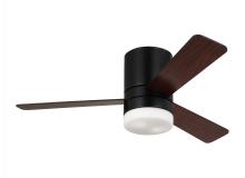 Generation Lighting 3ERHR44MBKD - Era 44 Inch Indoor/Outdoor LED Dimmable Hugger Ceiling Fan