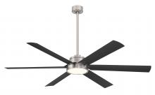 Minka-Aire F897L-BNW/CL - Cairo - 65" LED Smart Indoor/outdoor Ceiling Fan