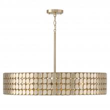 Capital 454141HB - 4-Light Medallion Chandelier in Champagne Brass