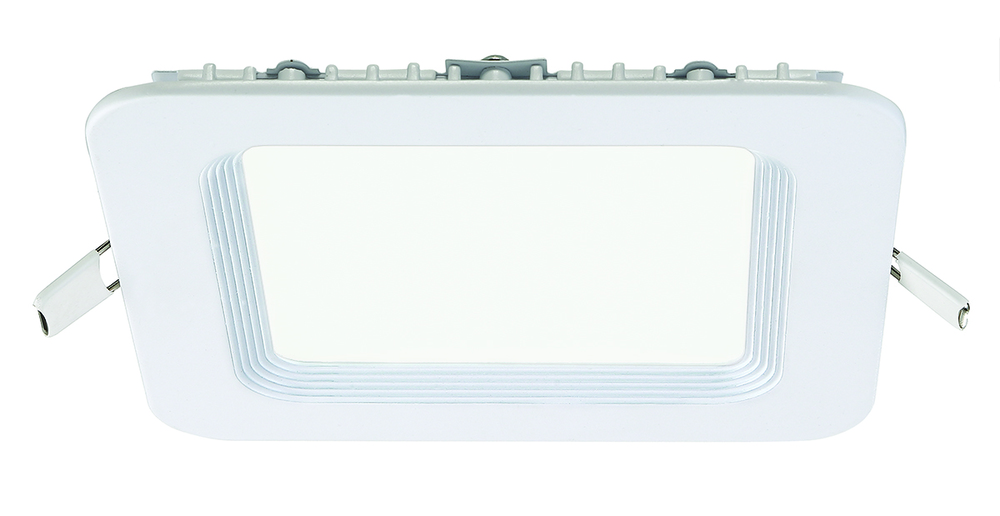 LED Slim Rec, 6in, Baf, 15w, Sq, Wt