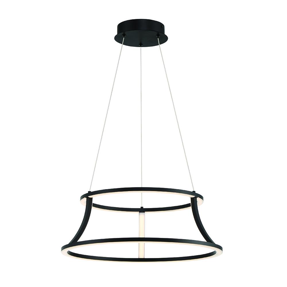 Cadoux 1 Light Chandelier in Black