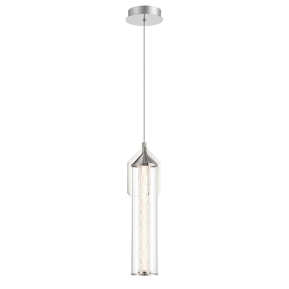 Espada 1 Light Pendant in Polished Nickel