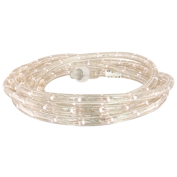 LED ROPE LT,150' RL,120V,1/2"DIAM,1"SP VRT MT LED,3000K WHT,UL CU