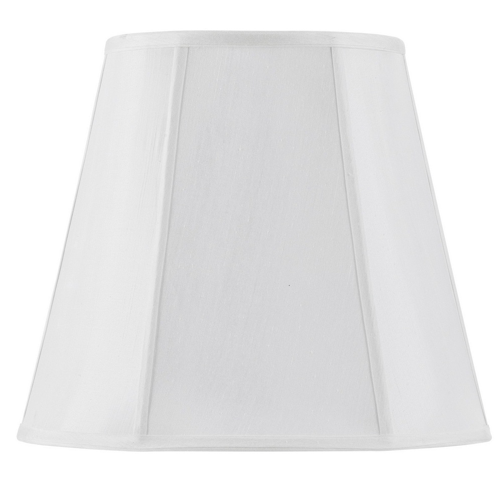 15" Tall White Fabric Shade