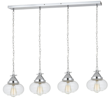 CAL Lighting FX-3624-4P - 60W X 4 Maywood Glass Pendant (Edison Bulbs Not included)