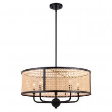 Vaxcel International P0395 - Berens 24-in. 5 Light Pendant Matte Black