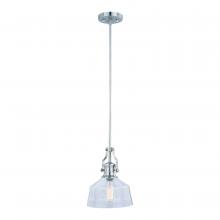 Vaxcel International P0272 - Beloit 9-in Mini Pendant Satin Nickel