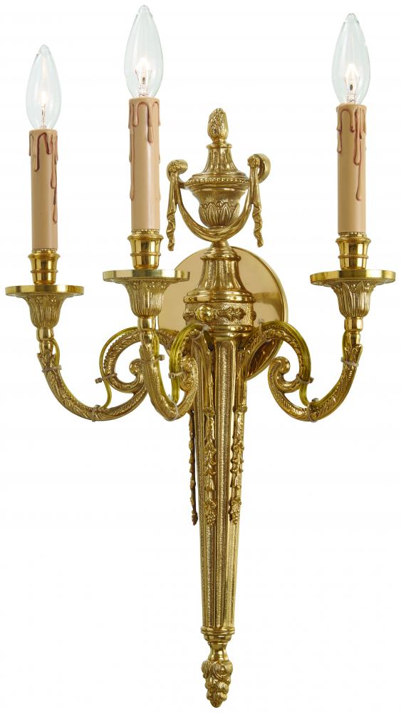 3 LIGHT WALL SCONCE