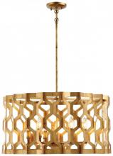 Minka Metropolitan N6776-293 - Coronade - 6 Light Drum Pendant - Semi Flush