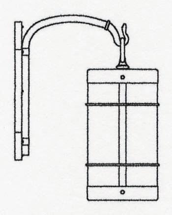 11" valencia wall mount - no roof