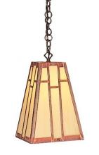 Arroyo Craftsman AH-8GW-MB - 8" asheville hanging pendant