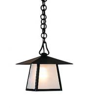 Arroyo Craftsman CH-8TWO-VP - 8" carmel pendant with t-bar overlay