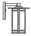 Arroyo Craftsman ETB-9GW-P - 9" etoile wall mount