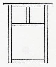 Arroyo Craftsman MW-15EGW-RB - 15" mission flush wall mount without overlay (empty)