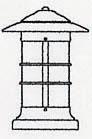 Arroyo Craftsman NC-9LRM-BZ - 9" newport long body column mount