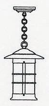 Arroyo Craftsman NH-9LOF-BK - 9" newport long body pendant