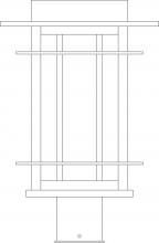 Arroyo Craftsman OPP-11CS-P - 11" oak park post mount