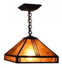 Arroyo Craftsman PH-12AM-BZ - 12" prairie pendant