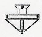 Arroyo Craftsman PIH-12OF-P - 12" prairie inverted ceiling mount