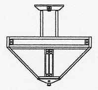 Arroyo Craftsman PIH-18RM-BZ - 18" prairie inverted ceiling mount