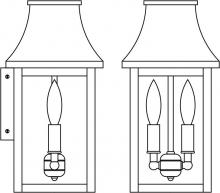 Arroyo Craftsman PRW-7CS-AB - 7" Providence flush wall mount