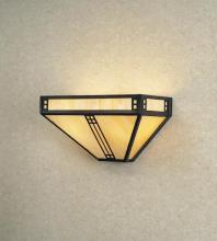 Arroyo Craftsman PS-12OF-BK - 12" prairie sconce