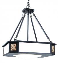 Arroyo Craftsman SCCH-21AM-RC - 21" saint clair inverted chandelier