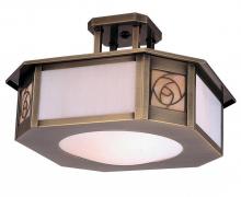 Arroyo Craftsman SCCM-15TN-MB - 15" saint clair inverted semi-flush ceiling mount