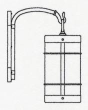 Arroyo Craftsman VB-11NRAM-S - 11" valencia wall mount - no roof