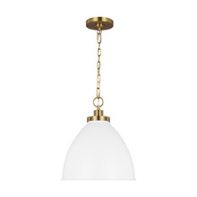 Visual Comfort & Co. Studio Collection CP1291MWTBBS - Wellfleet Medium Dome Pendant