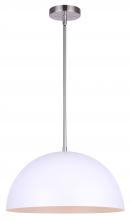 Canarm IPL734B01BNH - SADIE, IPL734B01BNH, MWH + BN Color, 1 Lt Rod Pendant, 100W Type A, 15.75" W x 11.25 - 59.25"