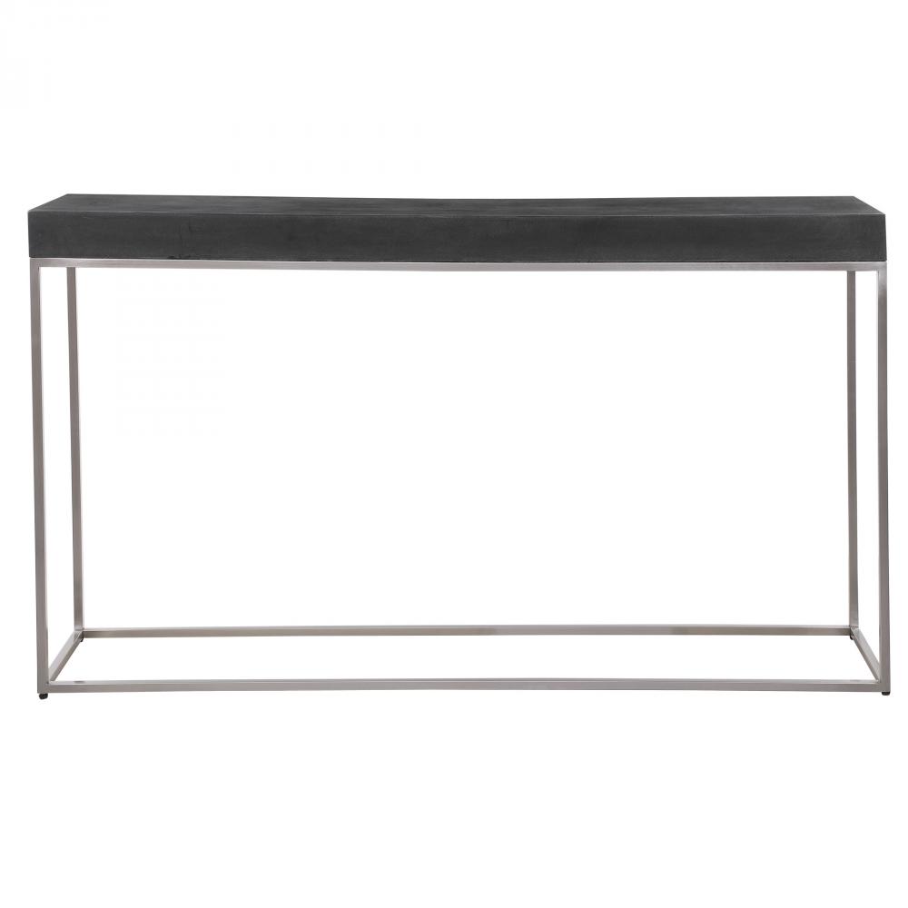 Jase Black Concrete Console Table