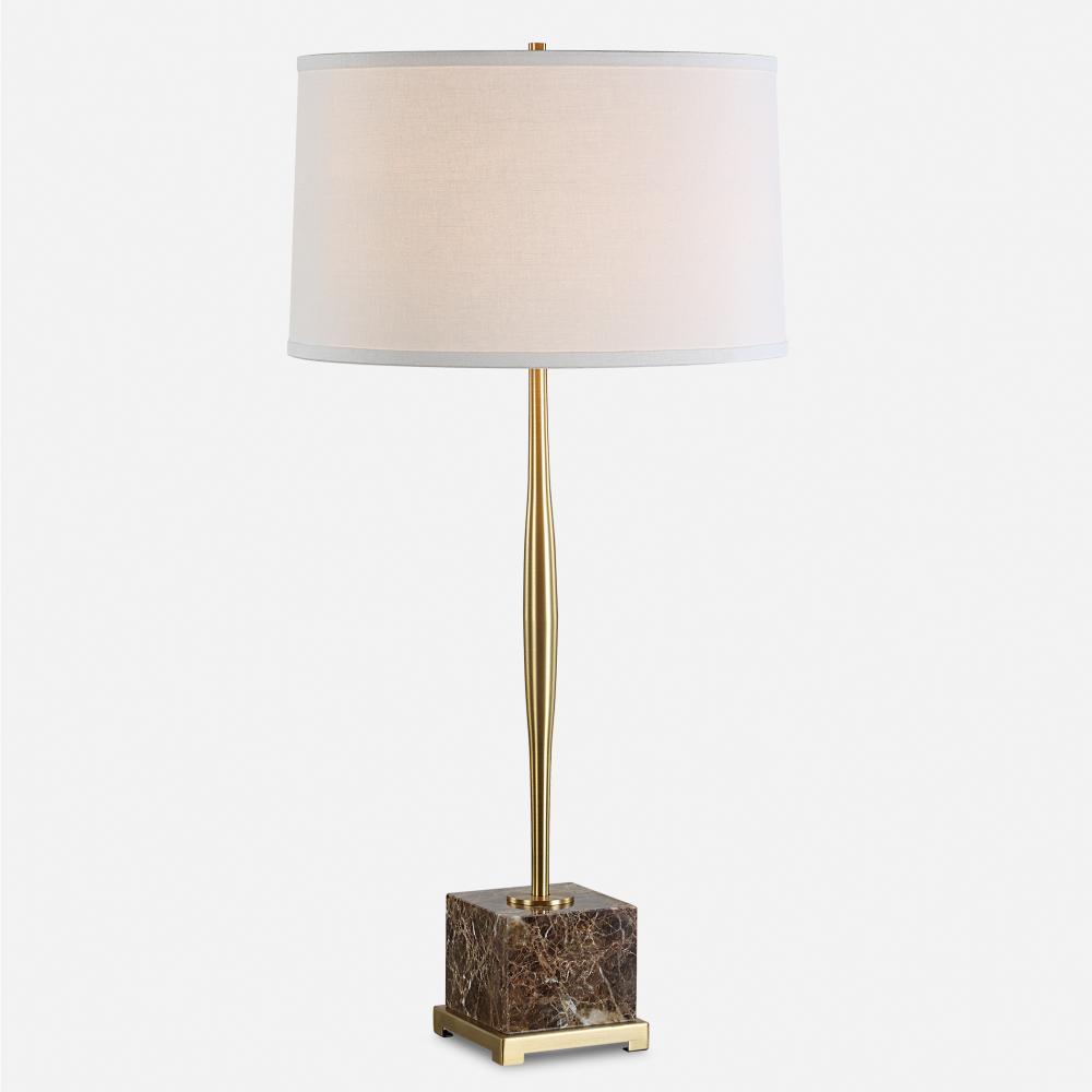 Uttermost Booker Thin Brass Table Lamp