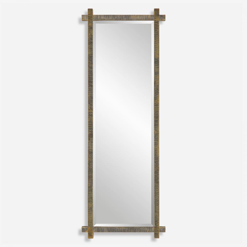 Abanu Ribbed Gold Dressing Mirror