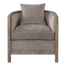 Uttermost 23359 - Uttermost Viaggio Gray Chenille Accent Chair