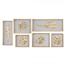 Uttermost 04074 - Golden Leaves Shadow Box Set/6